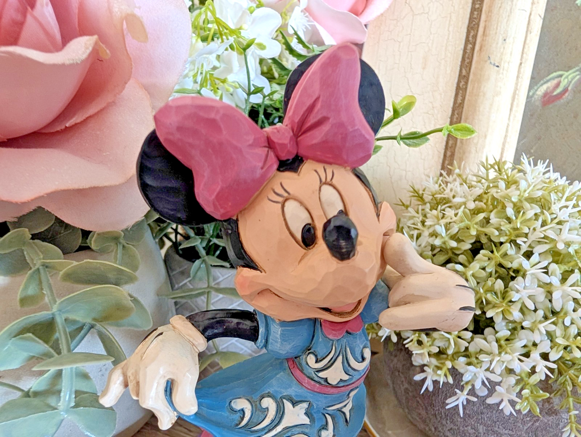 Disney Traditions Minnie Mouse Call Me Jim Shore figurine photo 2