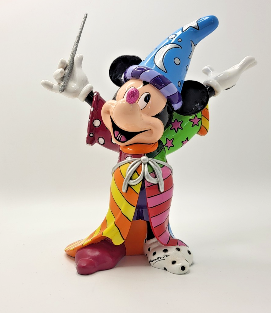 Disney Britto Mickey Mouse Figurine Sorcerer Ornament Pop Art 40308151