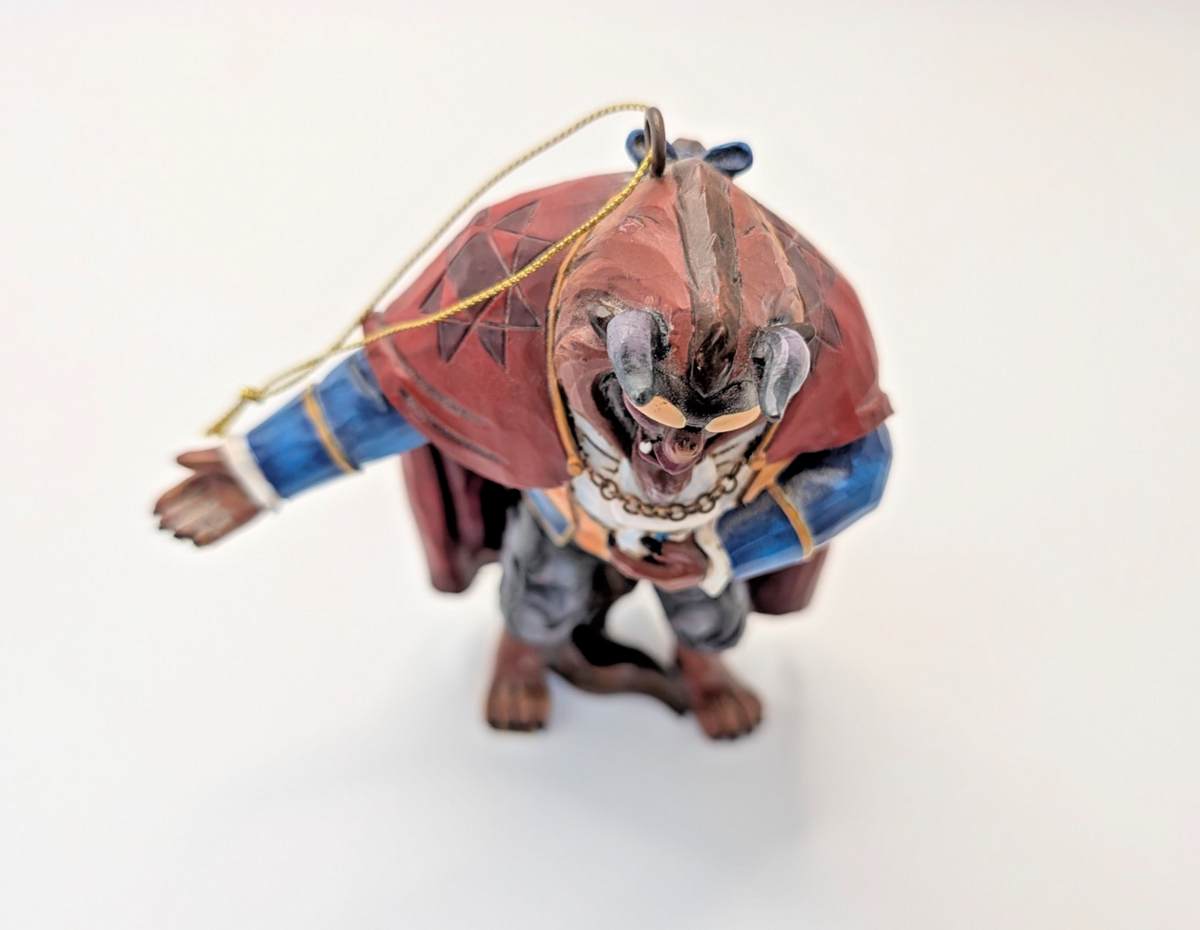 Disney Traditions Beast hanging ornament A21425 boxed - condition close-up
