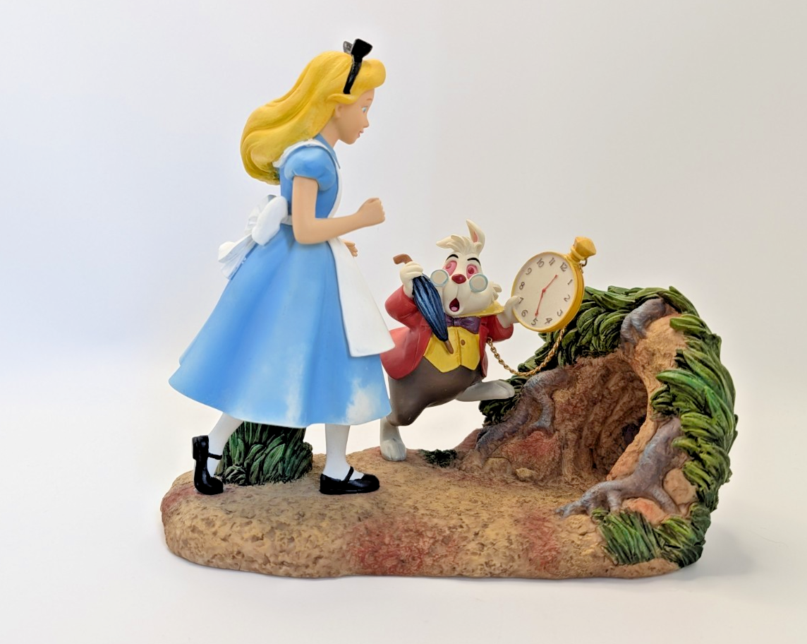 Disney Enchanting Collection Alice and White Rabbit Mr Rabbit Wait figurine photo 6