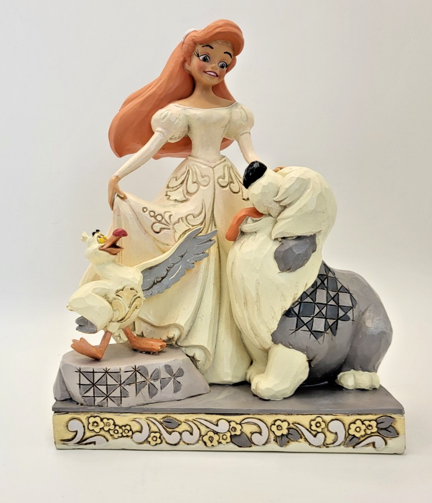 Disney Traditions Ariel Figurine Spirited Siren The Little Mermaid Max & Scuttle3