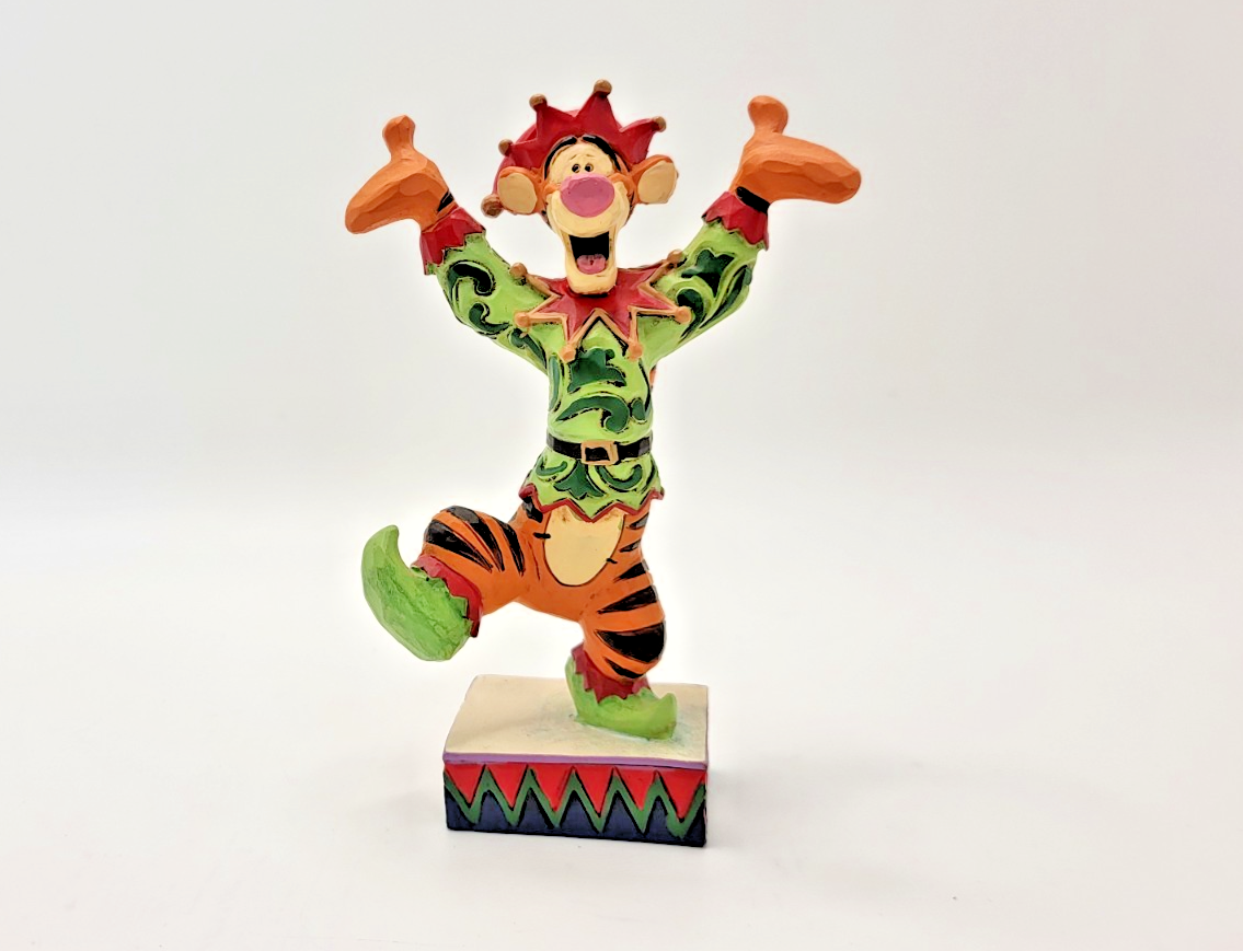 Disney Traditions Tigger Figurine Ecstatic Elf Ornament Jim Shore 60089834