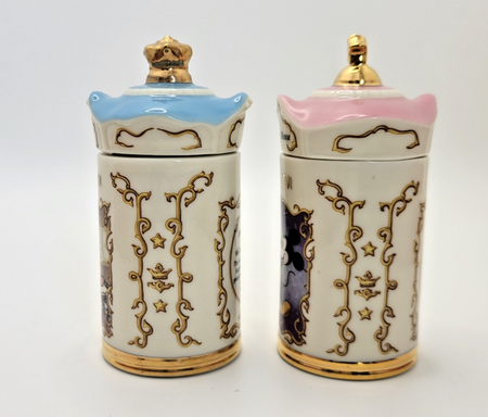 Lenox Disney Spice Jars  Cinnamon & Onion Snow White & Mickey Mouse BNIB4