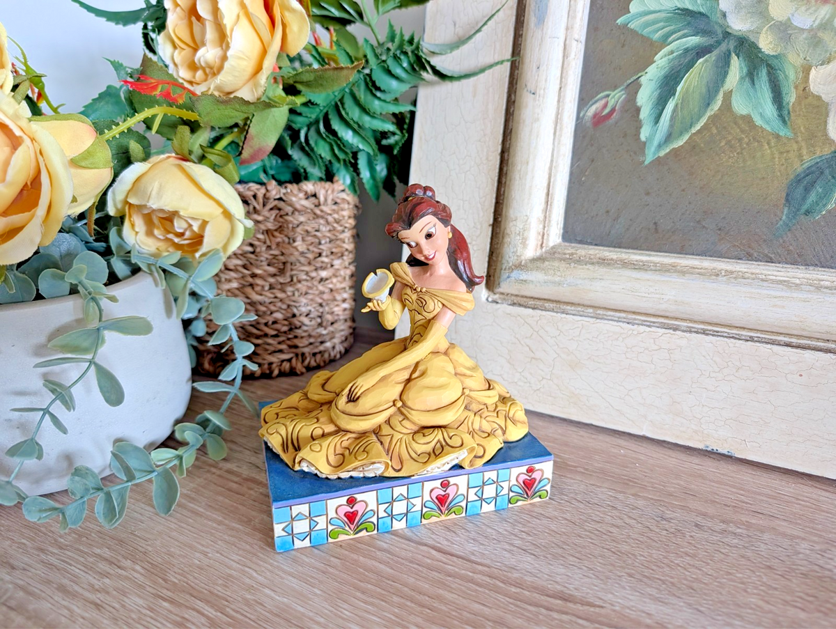 Disney Traditions Belle and Chip Curious and Kind 4037513 – front view