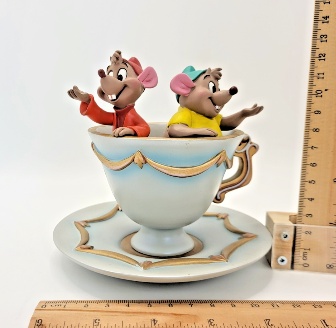 Disney Jaq And Gus Trinket Dish Disney Store Exclusive Cinderella Figurine12