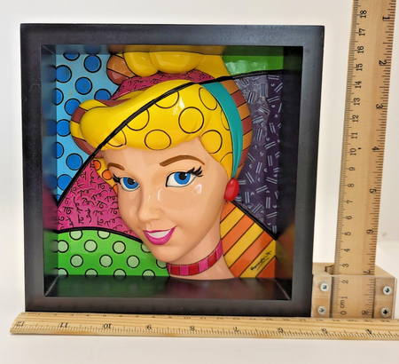Disney Britto Cinderella Pop Art Block 4033869 Colourful Display Figurine Boxed13