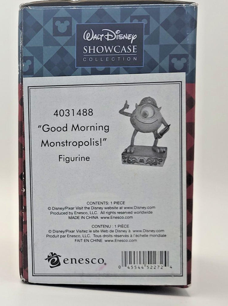 Disney Traditions Mike Figurine Monsters Inc Ornament Pixar Good Morning Boxed16