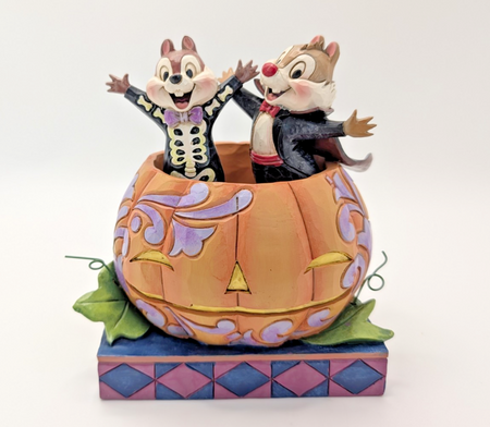 Disney Traditions Chip and Dale Tiny Tricksters Halloween figurine photo 5