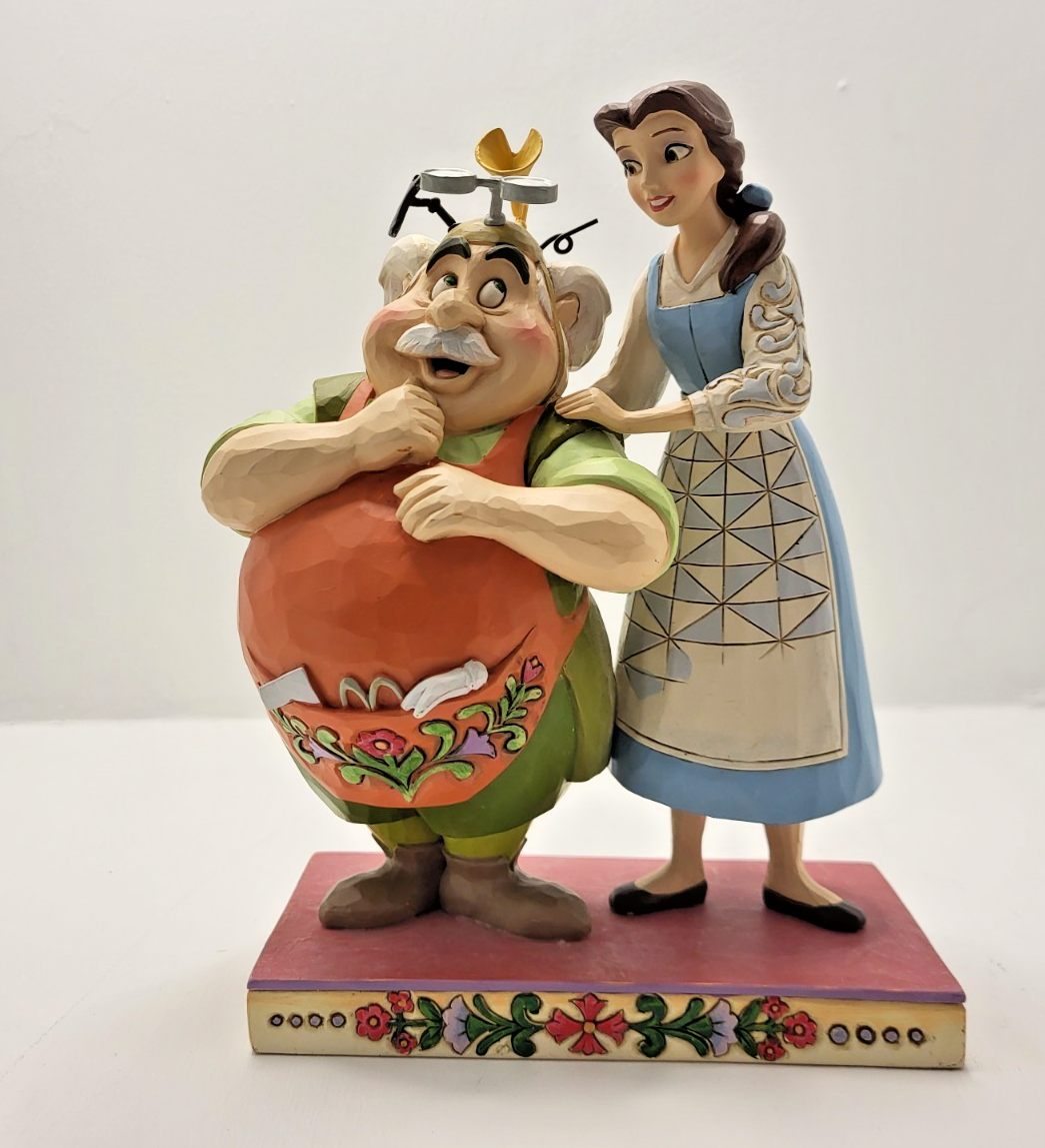 Disney Traditions Beauty & Beast Figurine Devoted Daughter Belle Maurice Boxed2