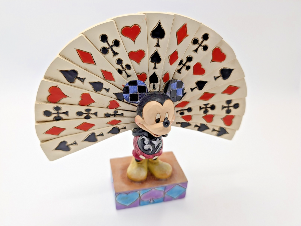 Disney Traditions Mickey Mouse All Decked Out Figurine Cards Collectable Boxed19