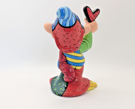 Disney Britto Dopey Figurine Snow White Colourful Pop Art Dwarf Ornament7
