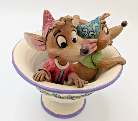 Disney Traditions Showcase Jaq & Gus Cinderella Figurine Tea For Two Boxed13