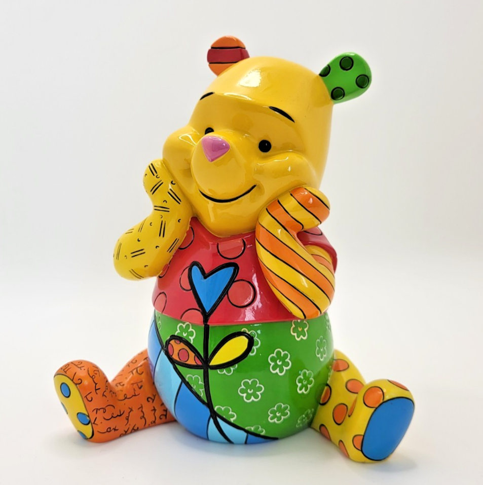 Disney Britto Winne The Pooh Large Figurine Pop Art Ornament 4033896 Enesco Bear2