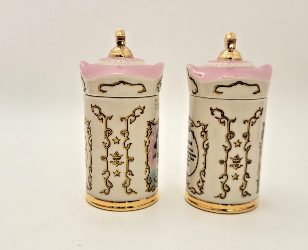 Lenox Disney Spice Jars Marjoram & Tarragon Donald & Daisy Duck Brand New In Box7