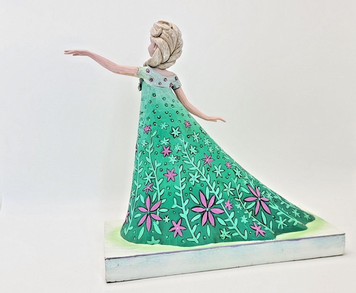 Disney Traditions Celebration Of Spring Figurine Elsa Frozen Ornament10