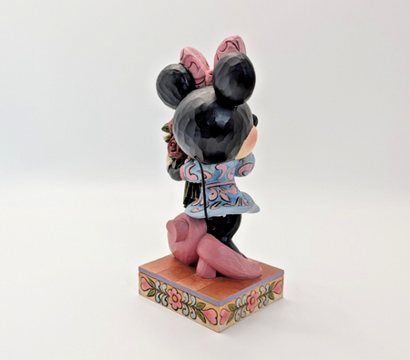 Disney Traditions Showcase Minnie La Vie En Rose Figurine With Flowers Boxed10