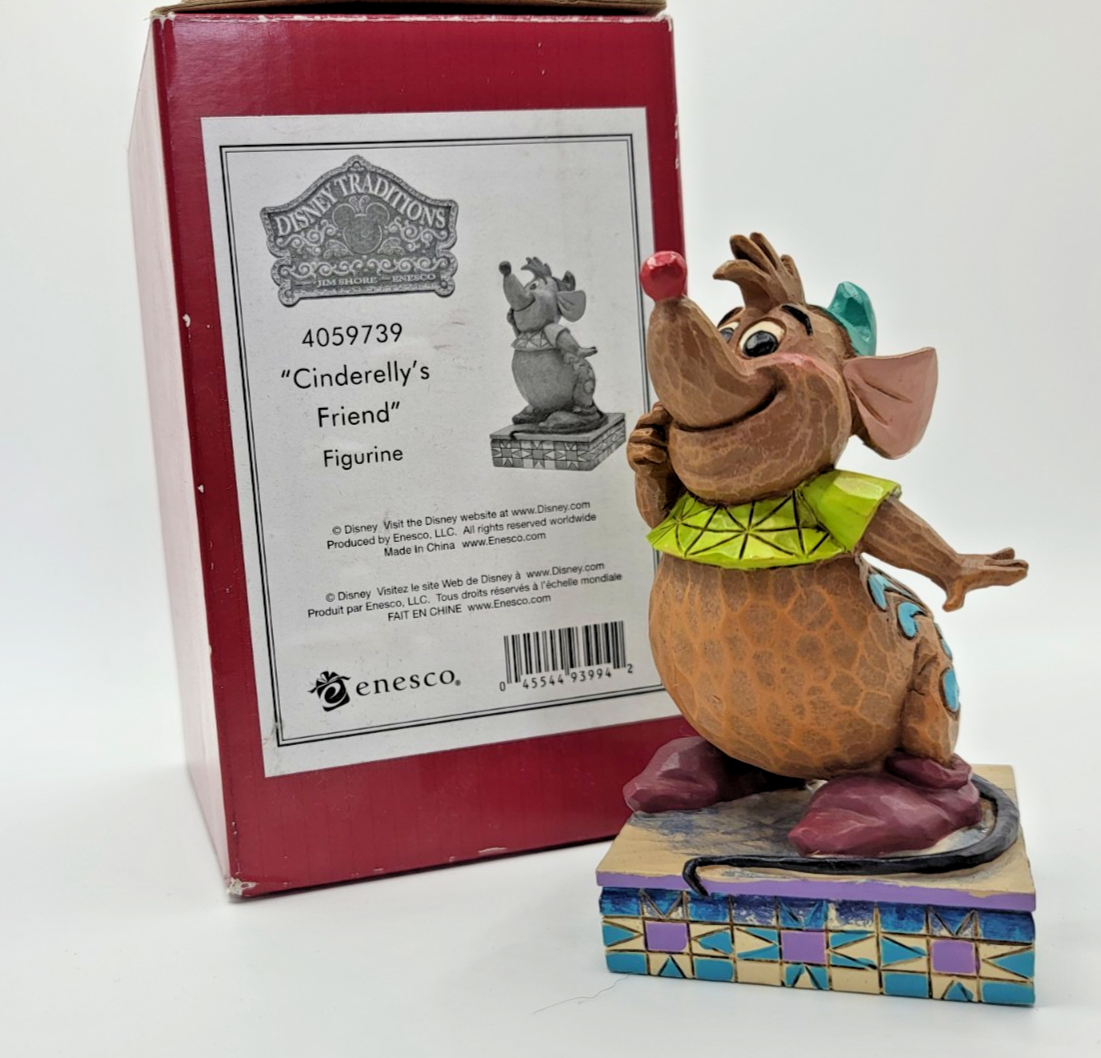 Disney Traditions Cinderella Mice Set Suzy Jaq Gus Figurines Jim Shore Boxed16