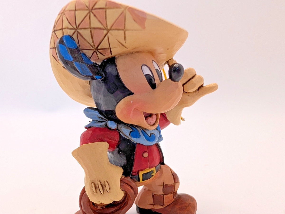 Disney Traditions Roundup Mickey Mouse hanging ornament A25905 boxed - original tag