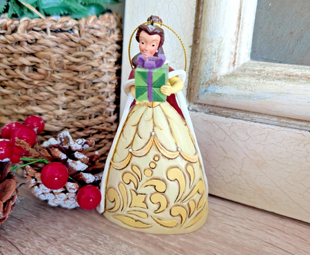 Disney Traditions Belle Beauty hanging ornament A21426 boxed - front view