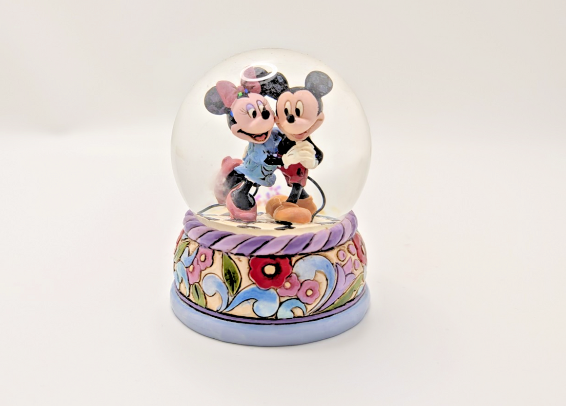 Disney Traditions Mickey & Minnie Mouse Spring Jitterbug Snowglobe Waterball1