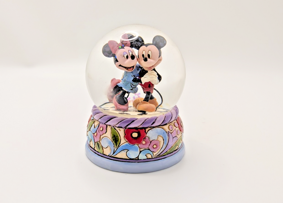 Disney Traditions Mickey and Minnie Spring Jitterbug Waterball 4015350 Unboxed