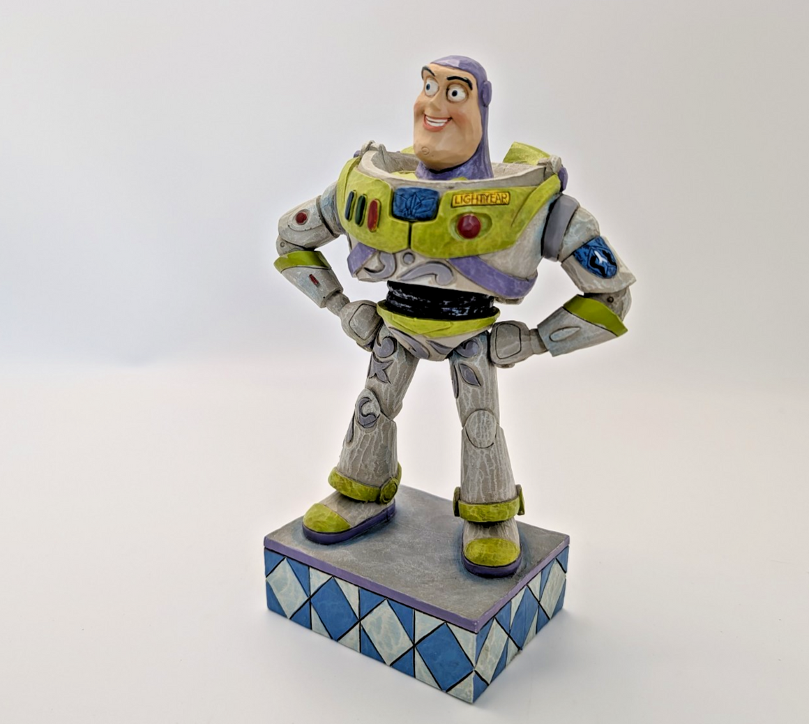 Enesco Disney Toy Story Buzz Lightyear Figurine 7" "To Infinity" 40314915