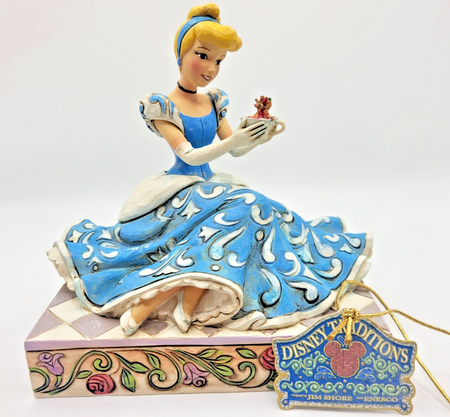 Disney Traditions Cinderella Figurine Caring And Couragious Ornament Jim Shore4