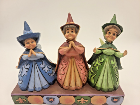 Disney Traditions Sleeping Beauty 3 Faires Figurine Flora Fauna & Merryweather3