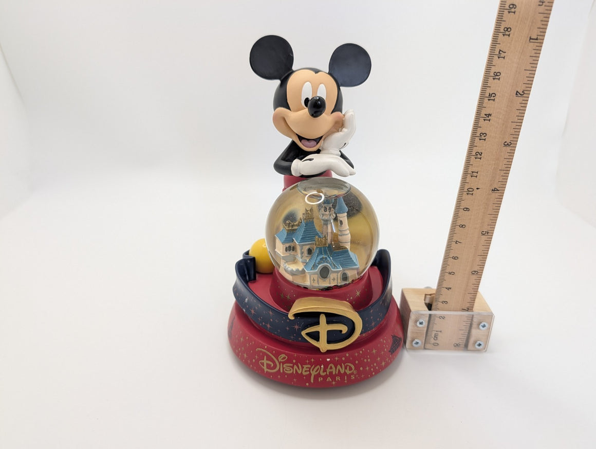 Disneyland Paris Mickey Mouse musical castle snow globe photo 13