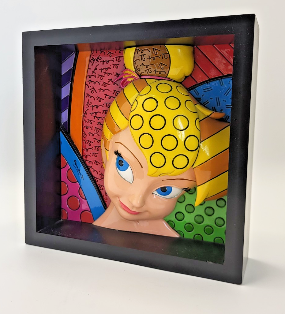 Disney Britto Tinker Bell Pop Art Block Figurine 4033868 Boxed 20122