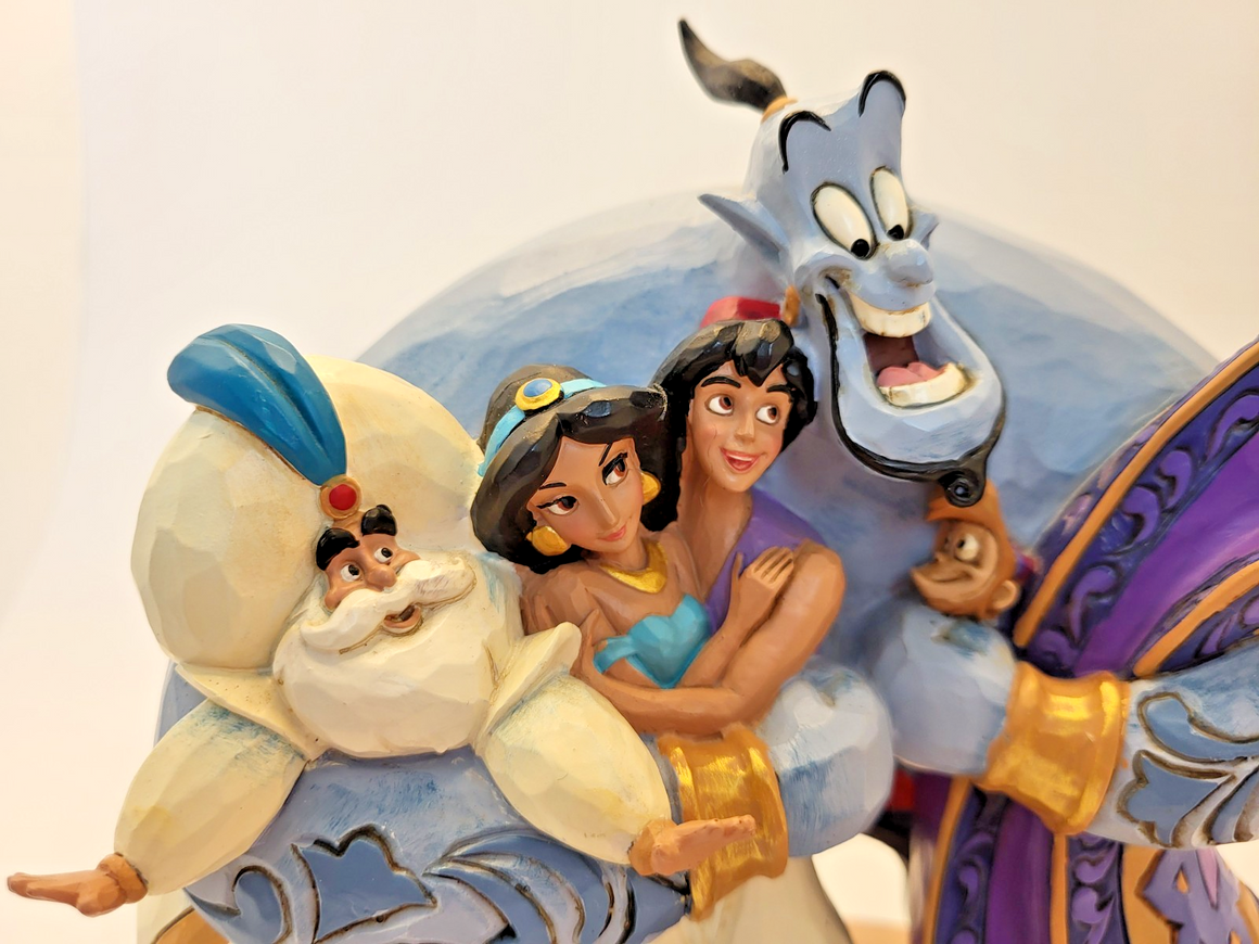Disney Traditions Showcase Group Hug Aladdin Figurine Jasmine Abu Jim Shore17