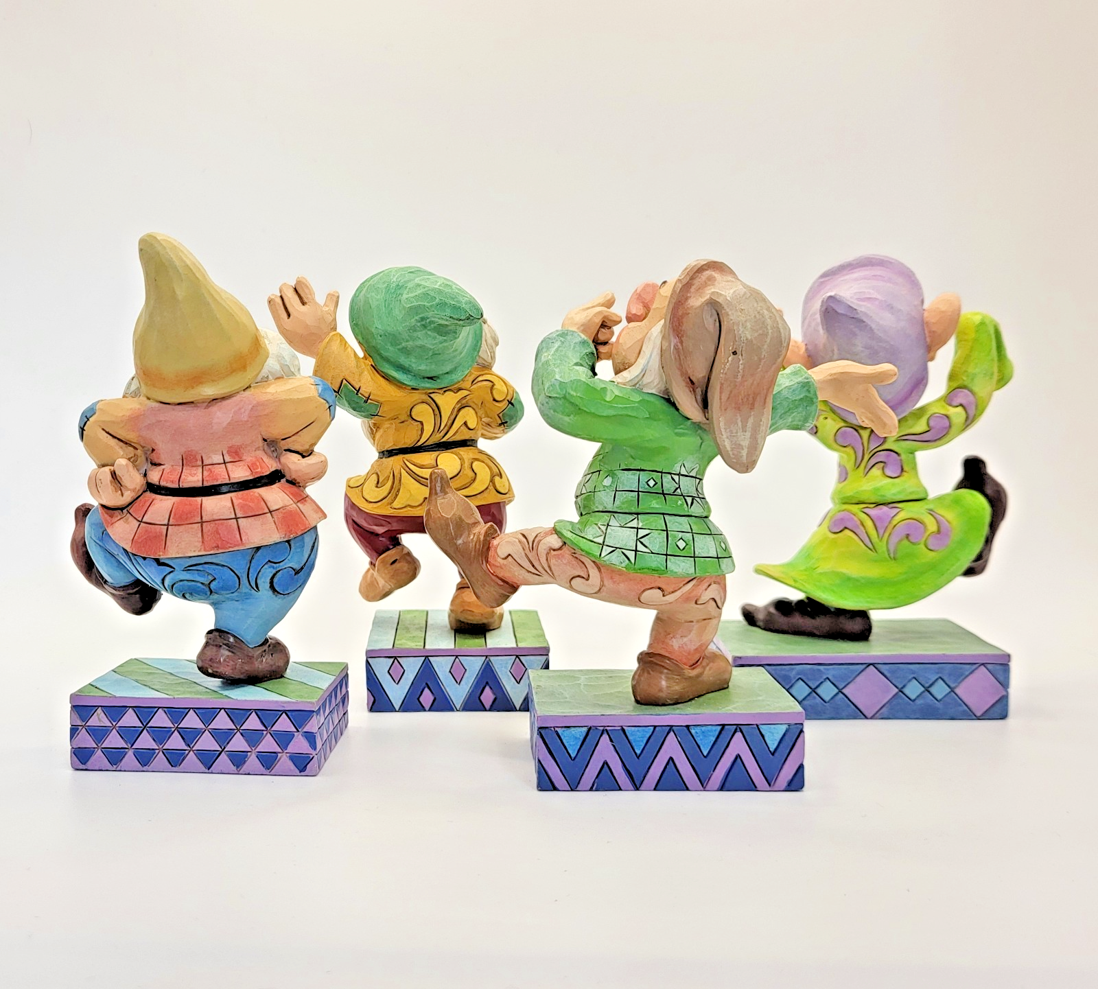 Disney Traditions Jim Shore 7 Dwarfs Dancing Set COMPLETE Snow White Doc Grumpy9