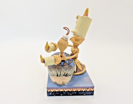 Disney Traditions Showcase Lumiere Plumette Romance By Candlelight Figurine5