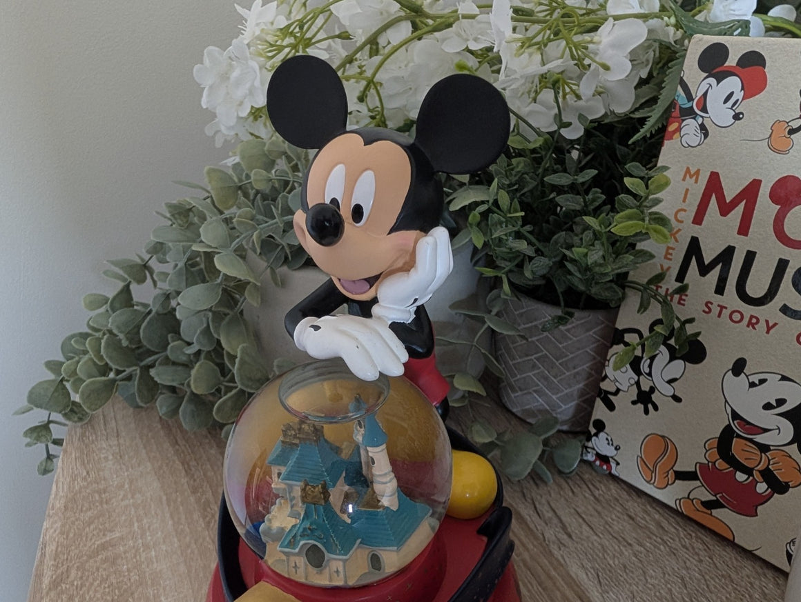 Disneyland Paris Mickey Mouse musical castle snow globe photo 3