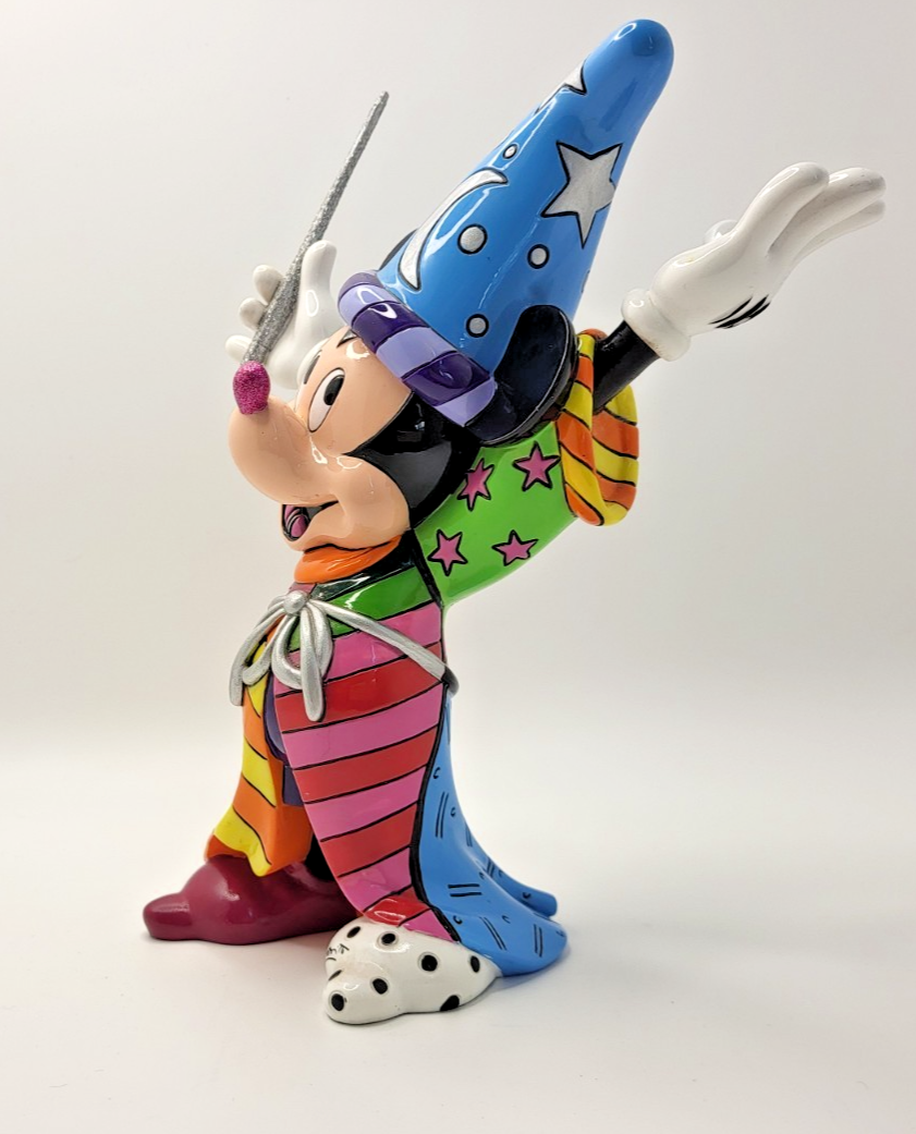 Disney Britto Mickey Mouse Figurine Sorcerer Ornament Pop Art 40308152