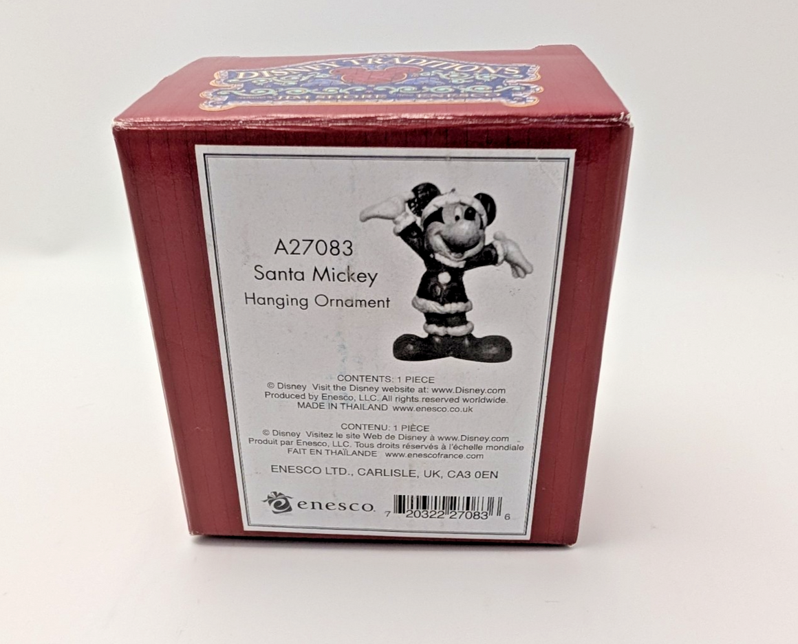 Disney Traditions Santa Mickey Mouse Hanging Ornament A27083 by Jim Shore - Boxed with Tag - product view 14