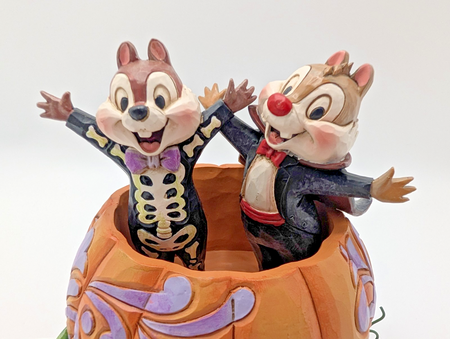 Disney Traditions Chip and Dale Tiny Tricksters Halloween figurine photo 15