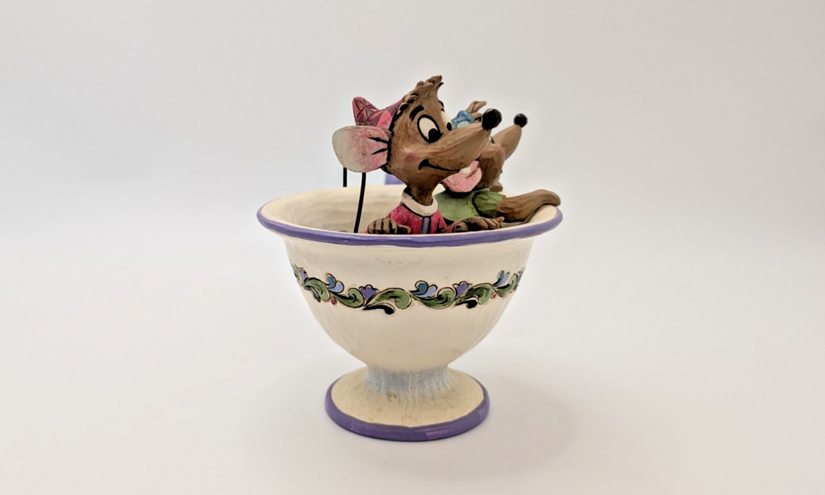 Disney Traditions Showcase Jaq & Gus Cinderella Figurine Tea For Two Boxed8