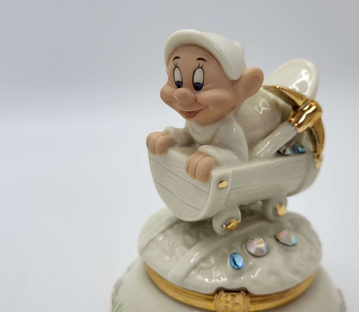Lenox Disney Dopey Treasure Box Snow White COA COMPLETE Trinket Box With Charm15