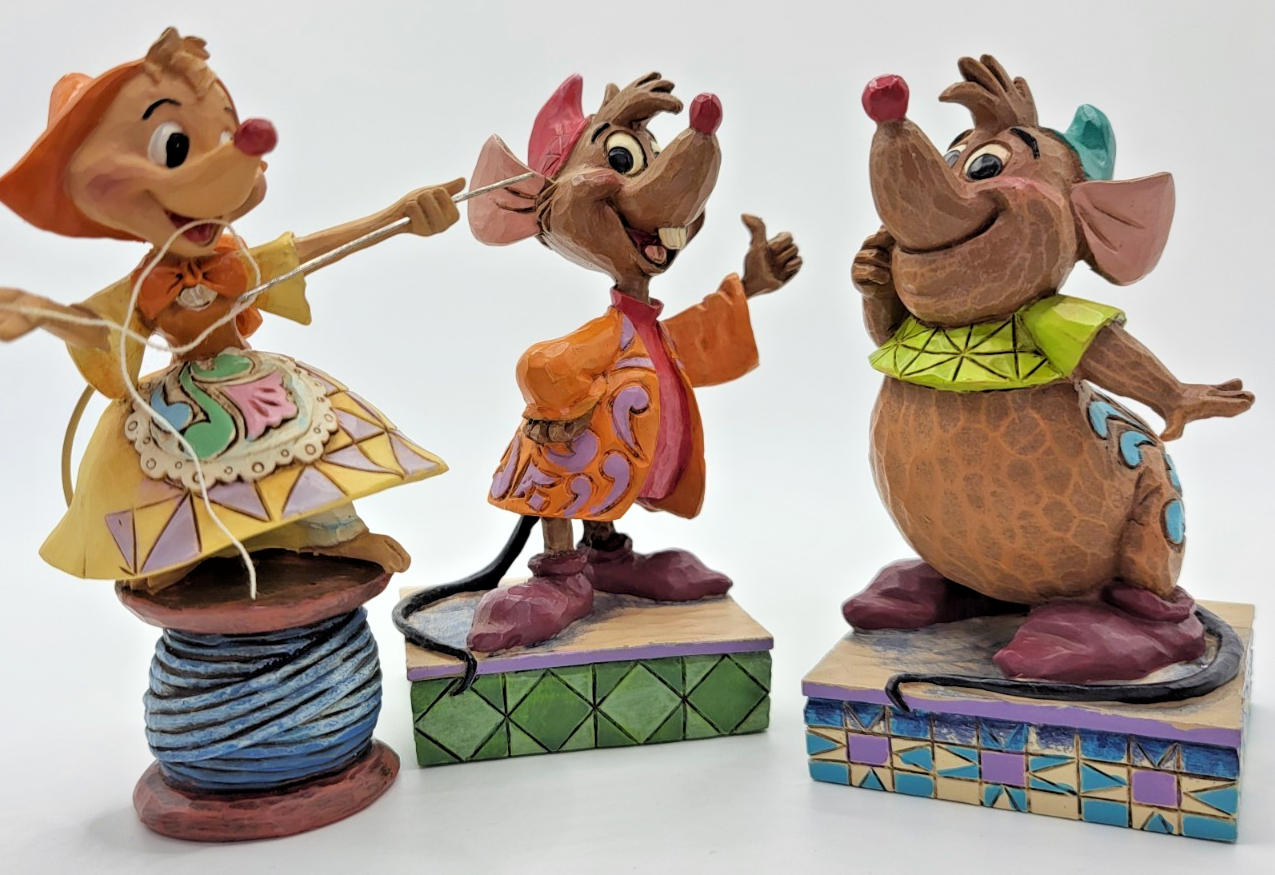 Disney Traditions Cinderella Mice Set Suzy Jaq Gus Figurines Jim Shore Boxed4
