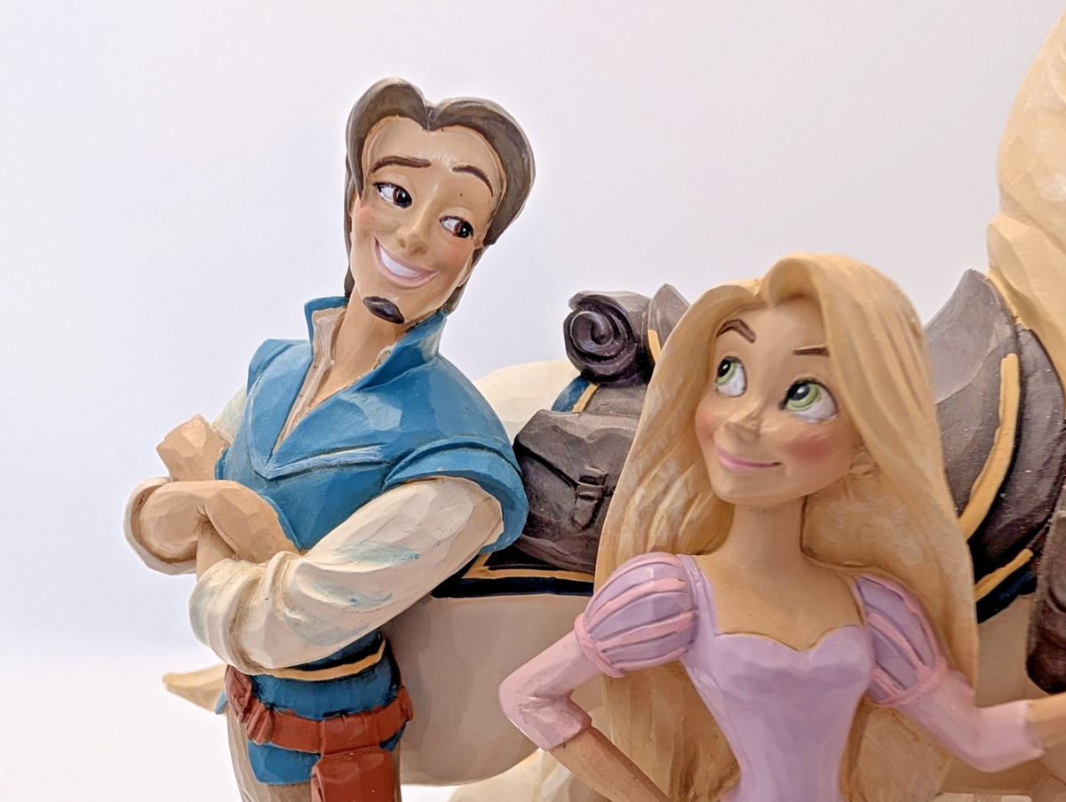 Enesco Disney Showcase Rapunzel, Flynn Rider & Maximus Figurine 2013 7in15