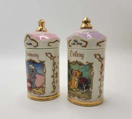 Lenox Disney Spice Jars Dumbo Simba Caraway & Celery Boxed 1995 Porcelain Unused2