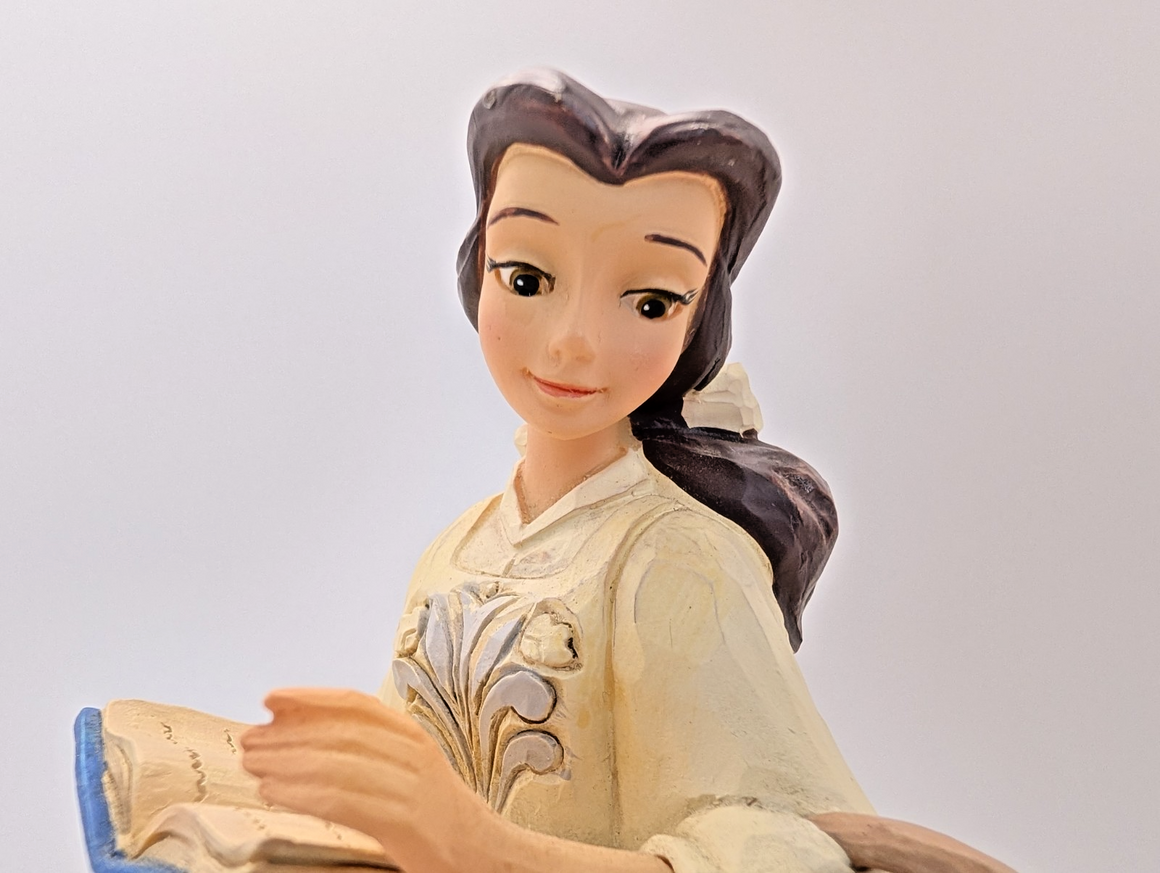 Disney Traditions Belle Bookish Beauty Figurine White Woodland Jim Shore14