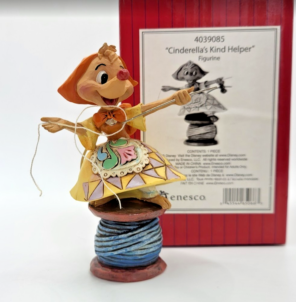 Disney Traditions Cinderella Mice Set Suzy Jaq Gus Figurines Jim Shore Boxed15