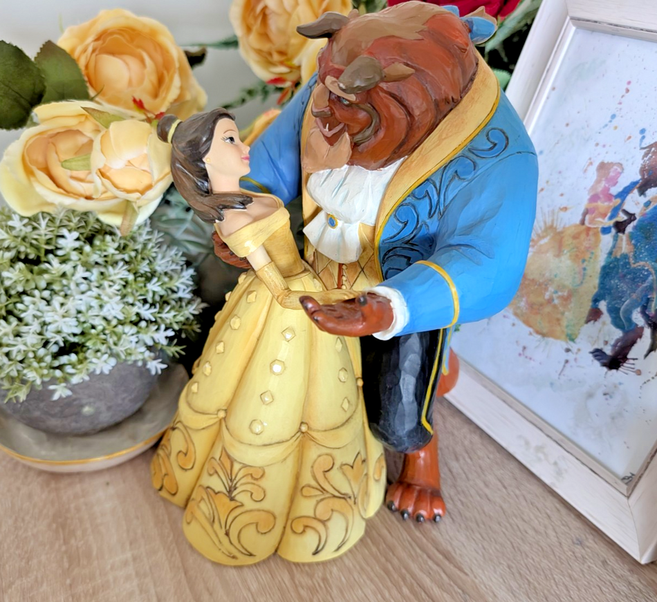 Disney Traditions Belle & Beast Moonlight Waltz Figurine 4049619 Boxed