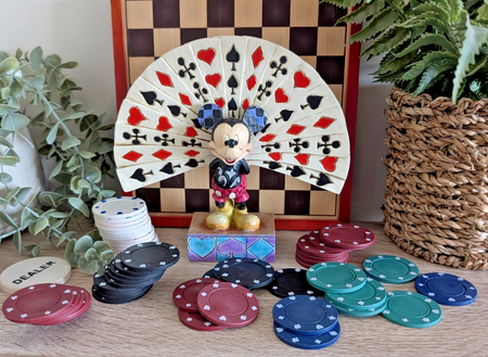 Disney Traditions Mickey Mouse All Decked Out Figurine Cards Collectable Boxed0