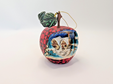 Disney Traditions Snow White apple hanging ornament A9047 – close-up detail