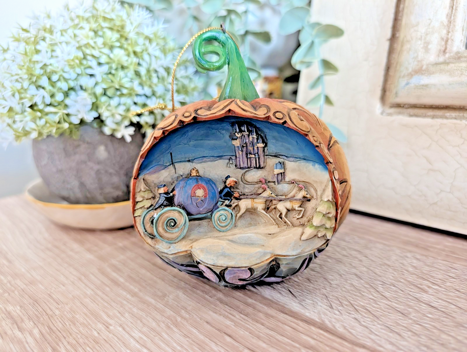 Disney Traditions Cinderella Pumpkin Coach Hanging Ornament A20409 Boxed