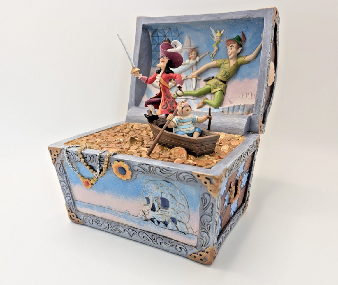 Disney Traditions Treasure-Strewn Tableau Peter Pan Figurine Captain Hook Wendy3