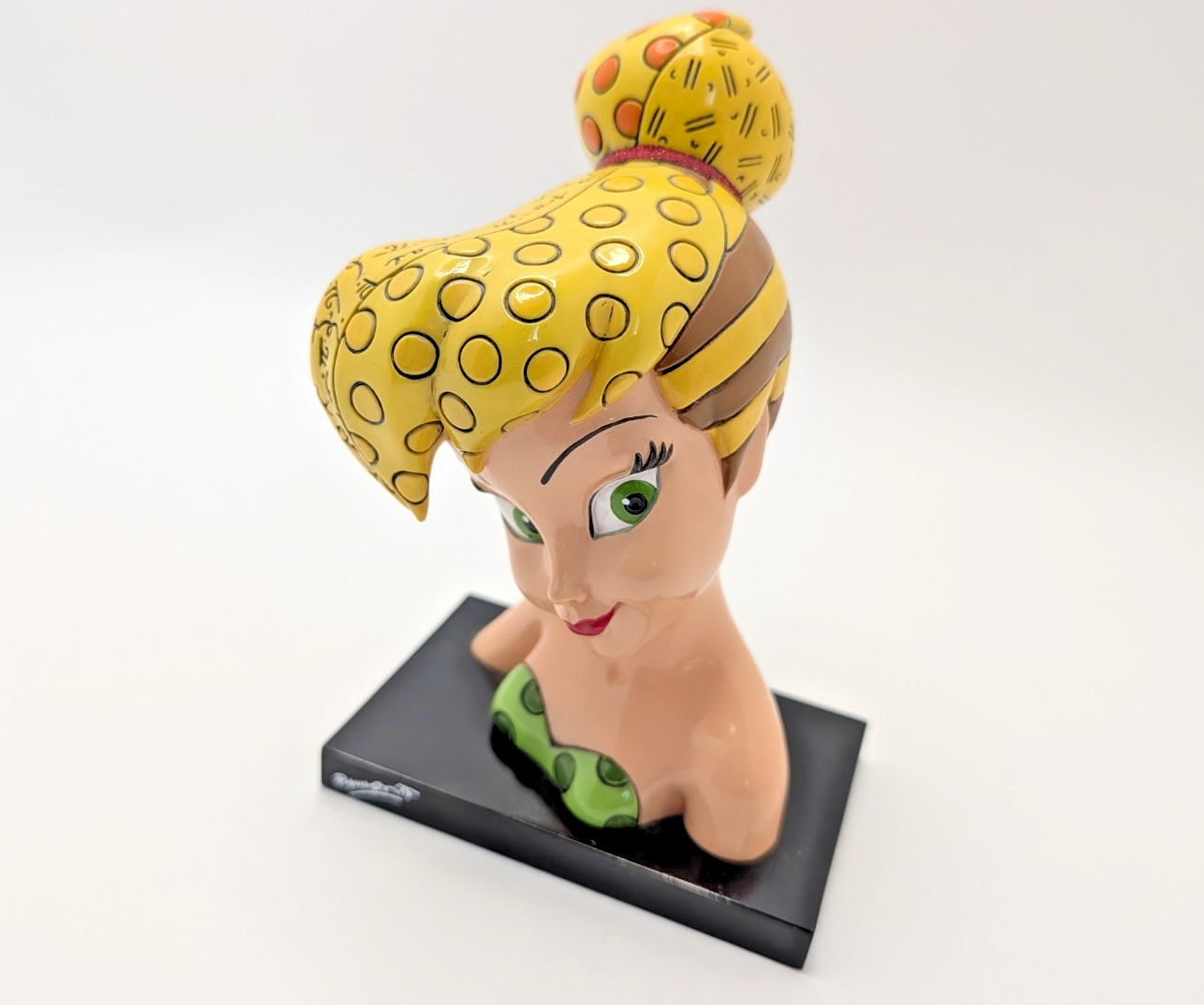 Disney Britto Tinker Bell Bust Figurine Colourful Pop Art 403389113